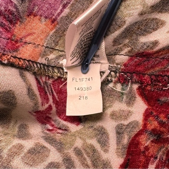 🌻 Flint & Moss Floral Leopard Sleeveless Sun Dress size Large Beach Boho - Picture 10 of 11